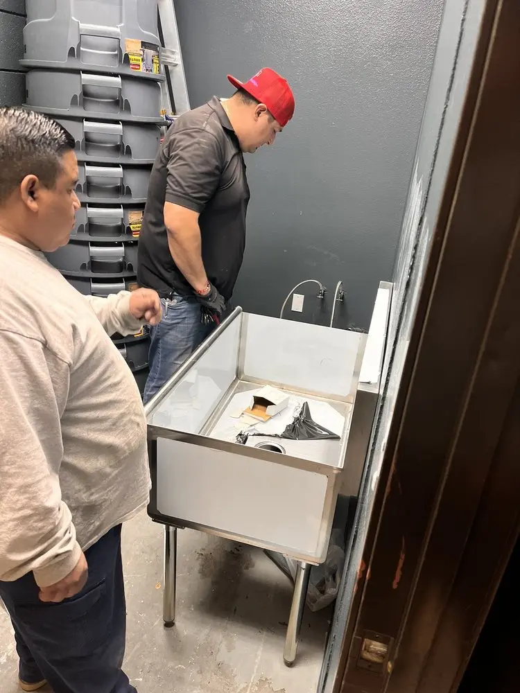 Commercial plumbing and sink installation in Clermont